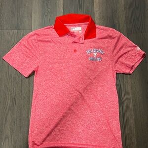 Official MLB Red Philadelphia Phillies Polo